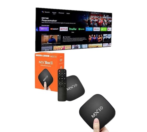 Mx Box Android Tv Media Sound 4K Ultra HD Görüntü Kaliteli