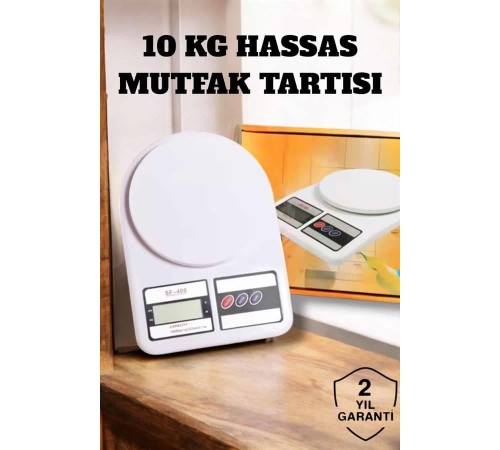 Net LCD Ekran ve Otomatik Kapanma Özelliği ile Uzun Ömürlü Dijital Mutfak Tartısı