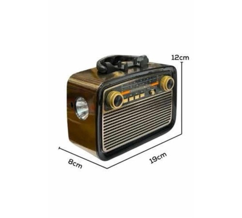 Nostaljik Radyo Bluetooth Bağlantılı Müzik Kutusu Ahşap