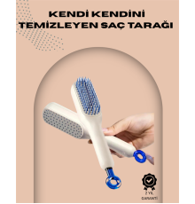 Otomatik Temizlenen Ergonomik Saç Tarağı – Masaj Başlıklı