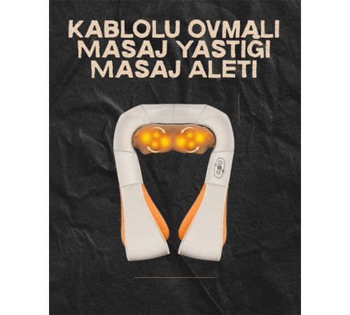 Ovmalı Isıtmalı Elektrikli Masaj Aleti – Boyun, Sırt, Bel, Omuz ve Bacak İçin Profesyonel Masaj Aleti