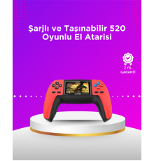 P5 Taşınabilir Retro Konsol – 520 Oyun, Ergonomik Tasarım, Nostaljik Eğlence