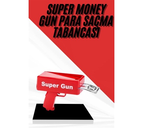 Para Dolar Atma Makinası Super Money Gun Para Saçma Fırlatma Tabancası