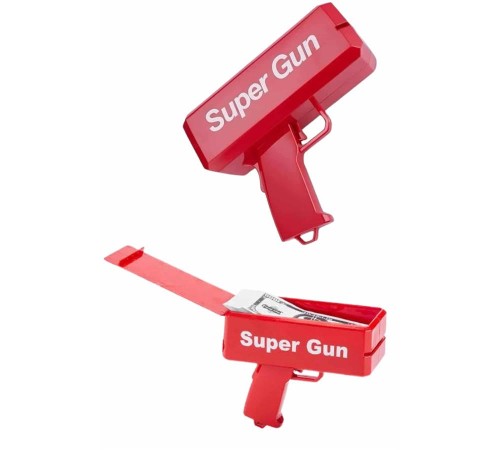 Para Dolar Atma Makinası Super Money Gun Para Saçma Fırlatma Tabancası