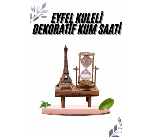 Paris Eyfel Kulesi Hediyelik Eyfel Retro Kum Saati Dekoratif Eşya