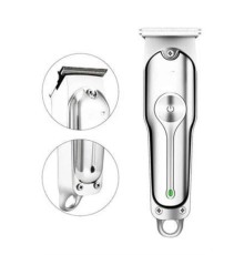 Paslanmaz Çelik Bıçaklı Kablosuz Şarjlı Dijital Göstergeli Tıraş Makinesi