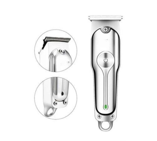 Paslanmaz Çelik Bıçaklı Kablosuz Şarjlı Dijital Göstergeli Tıraş Makinesi