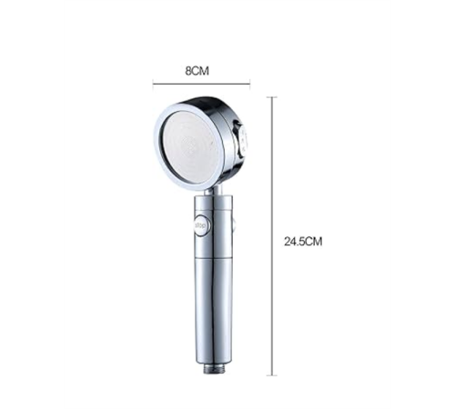 Sağlam Metal Hortum Bağlantılı, 360° Hareketli Duş Başlığı