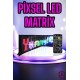 Piksel Led Matrix RGB Işıklı Led Yazılı Bluetooth Bağlantılı 16X64