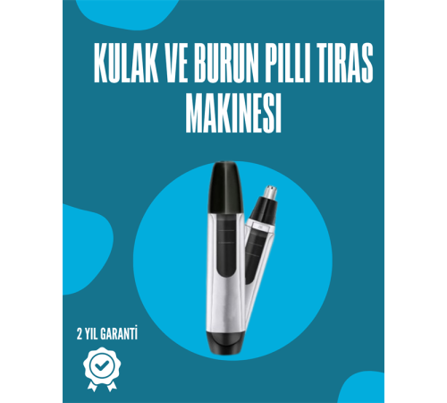 Pil ile Çalışan Kulak, Burun ve Kaş Tımar Cihazı