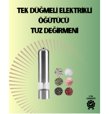 Pilli Otomatik Baharat Değirmeni Gıda Sınıfı Çelik Sessiz Öğütücü Alet