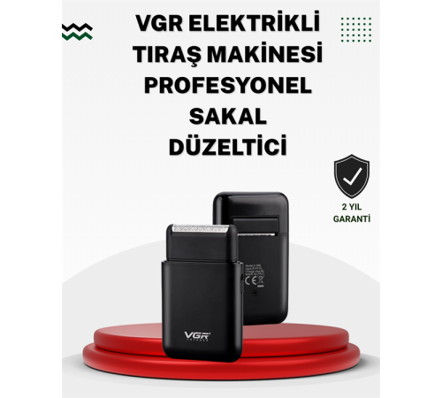 Pistonlu ve Örgülü Ağ Başlıklı Kart Tipi Traş Makinesi – Hafif, Güvenli, USB Şarjlı