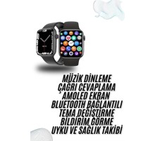 Plastik Kordonlu Kalp Atışı Uyku Takibi ve Çağrı Cevaplayabilen Akıllı Saat