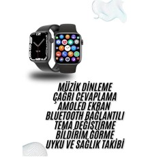 Plastik Kordonlu Kalp Atışı Uyku Takibi ve Çağrı Cevaplayabilen Akıllı Saat