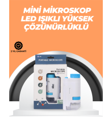 Portatif El Mikroskop – LED Işıklı, Aynı Anda Net Odaklama