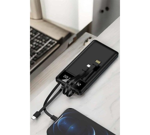 Powerbank 20.000 Mah LCD Ekran USB Lightning Type-C Uyumlu İOS ve Android