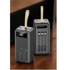 Powerbank 60.000 MAH 4 Portlu Uzun Şarj Süreli Dijital Göstergeli