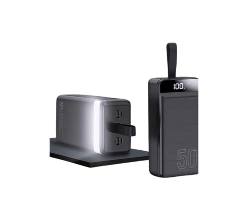Powerbank Çoklu Şarj Girişi 50.000 Mah Taşınabilir Dijital Göstergeli