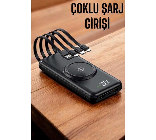 Powerbank Taşınabilir 10.000 Mah Hızlı Şarj Dijital Göstergeli