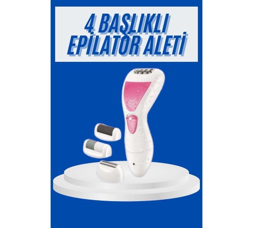 Profesyonel 4in1 Çok Amaçlı Epilasyon Aleti Şarjlı Pratik Taşınabilir