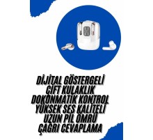 Profesyonel Dijital Göstergeli Düşük Gecikme Bluetooth Kulaklık Çift Kulaklık