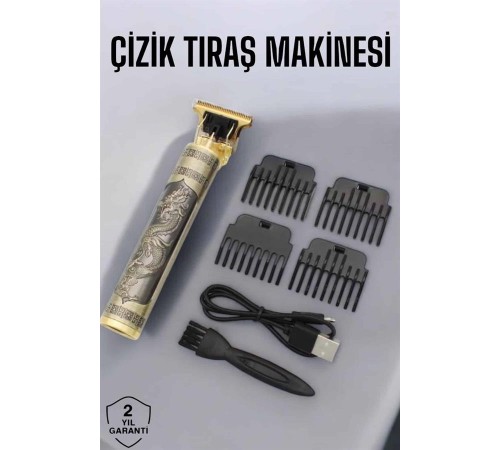 Profesyonel Şarjlı Saç ve Sakal Şekillendirici Çizik Tıraş Makinesi