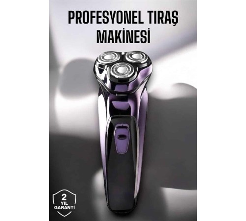 Profesyonel Şarjlı Saç ve Sakal Tıraş Makinesi Hassas Kesim