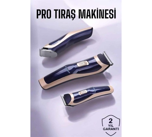 Profesyonel Şarjlı Saç ve Sakal Traş Makinesi Kolay Kullanım