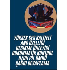 Profesyonel TWS Işıklı Kablosuz Bluetooth Kulaklık  Kulaklığı