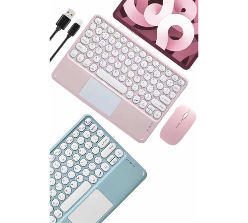 Profesyonel Wifi Q Klavye Bluetooth Klavye Touchpad 10.8 Inç