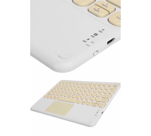 Profesyonel Wifi Q Klavye Bluetooth Klavye Touchpad 10.8 Inç
