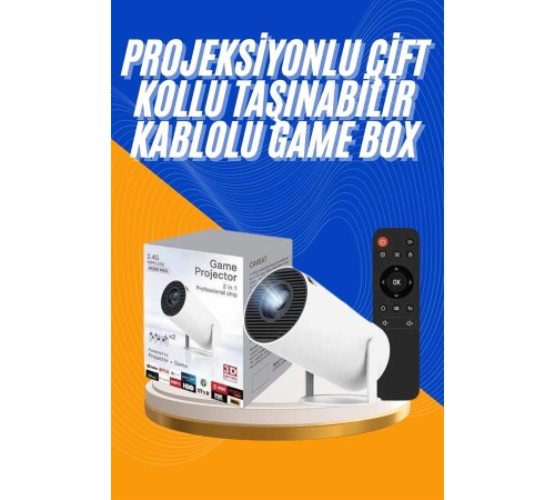 Projeksiyon Cihazı Video Oyun Konsolu 8 GB Hafıza LCD Ekran Kumandalı