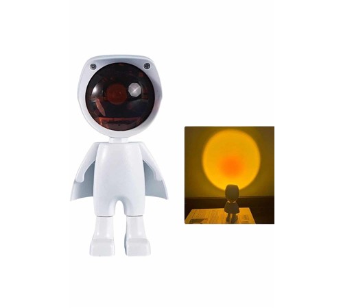 Projeksiyon Güneş Lambası Astronot Gün Batımı Projektör LED Işıklı Projeksiyon Güneş Lambası Astronot Gün Batımı Projektör LED Işıklı