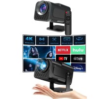 Projektör Siyah Android Taşınabilir Sinema Projeksiyon Wifi Destekli En Güncel Sürüm Akıllı