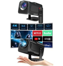 Projektör Siyah Android Taşınabilir Sinema Projeksiyon Wifi Destekli En Güncel Sürüm Akıllı