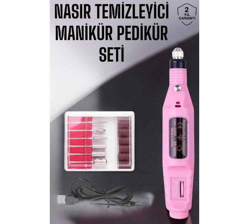Protez Tırnak Manikür ve Pedikür Seti Elektrikli