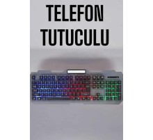 Q Klavye RGB Işıklı Klavye Ve Mouse Seti Kablolu Mouse Hediyeliş