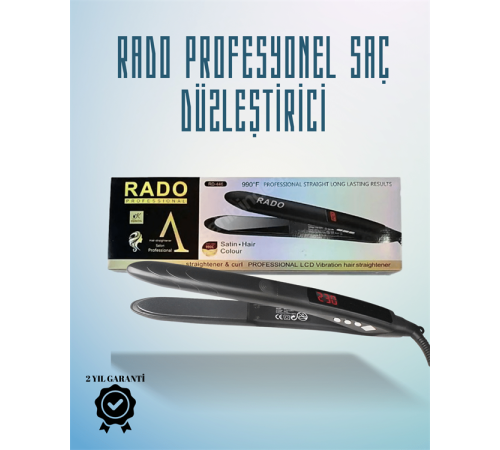 Rado RD-446 Seyahat Dostu Saç Düzleştirici – Güvenlik Kilidi ve Taşınabilir Tasarım