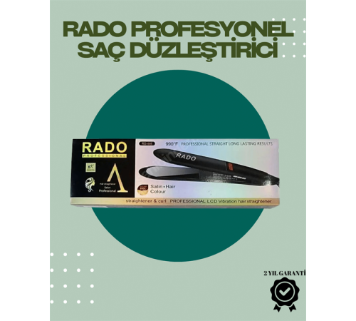 Rado RD-446 – Titanyum Seramik, 2.5 Metre Kablo, Hızlı Isınan Saç Düzleştirici