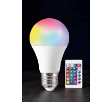 Renk Değiştirebilen RGB Işıklı Led Ampul A+Enerji 15 Watt Led Işık