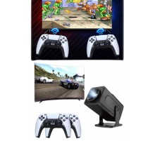 Retro Video Oyunu Konsolu Android Tv El Oyun Konsolu WIFI Taşınabilir Projeksiyon Cihazı