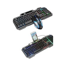 RGB Işıklı   Klavye Q Klavye Mouse Hediyeli