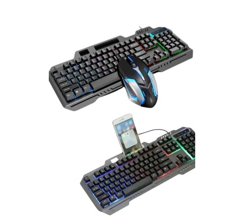 RGB Işıklı   Klavye Q Klavye Mouse Hediyeli