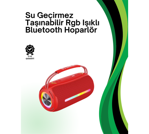 RGB Işıklı Taşınabilir Hoparlör – Çoklu Bağlantı Desteği