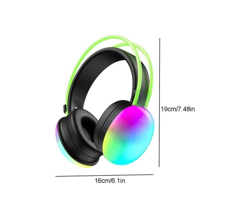 RGB Işıklı Yüksek Ses Kaliteli Kablosuz Kulak Üstü Bluetooth Kulaklık RGB Işıklı Yüksek Ses Kaliteli Kablosuz Kulak Üstü Bluetooth Kulaklık