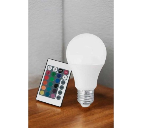 RGB Led Lamba Led Işık Ampul Renk Değiştirebilen 100 Watt
