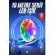 RGB Neon Şerit Led Lamba 10 Metre İç Mekan Tasarımına Uygun