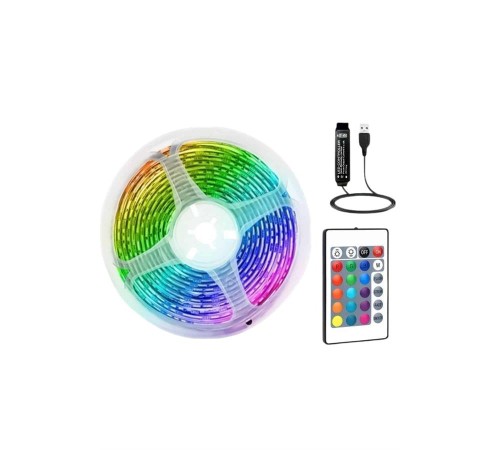 RGB Şerit Led 10 Metre Led Işık Kumanda ile Kontrol RGB