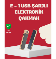 Rüzgar Geçirmez Elektronik Çakmak – Modern Tasarım, Metal Gövde