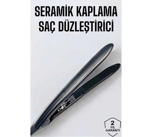 Saç Düzleştirici Led Ekranlı Isı Ayarlı Seramik Kaplama Profesyonel